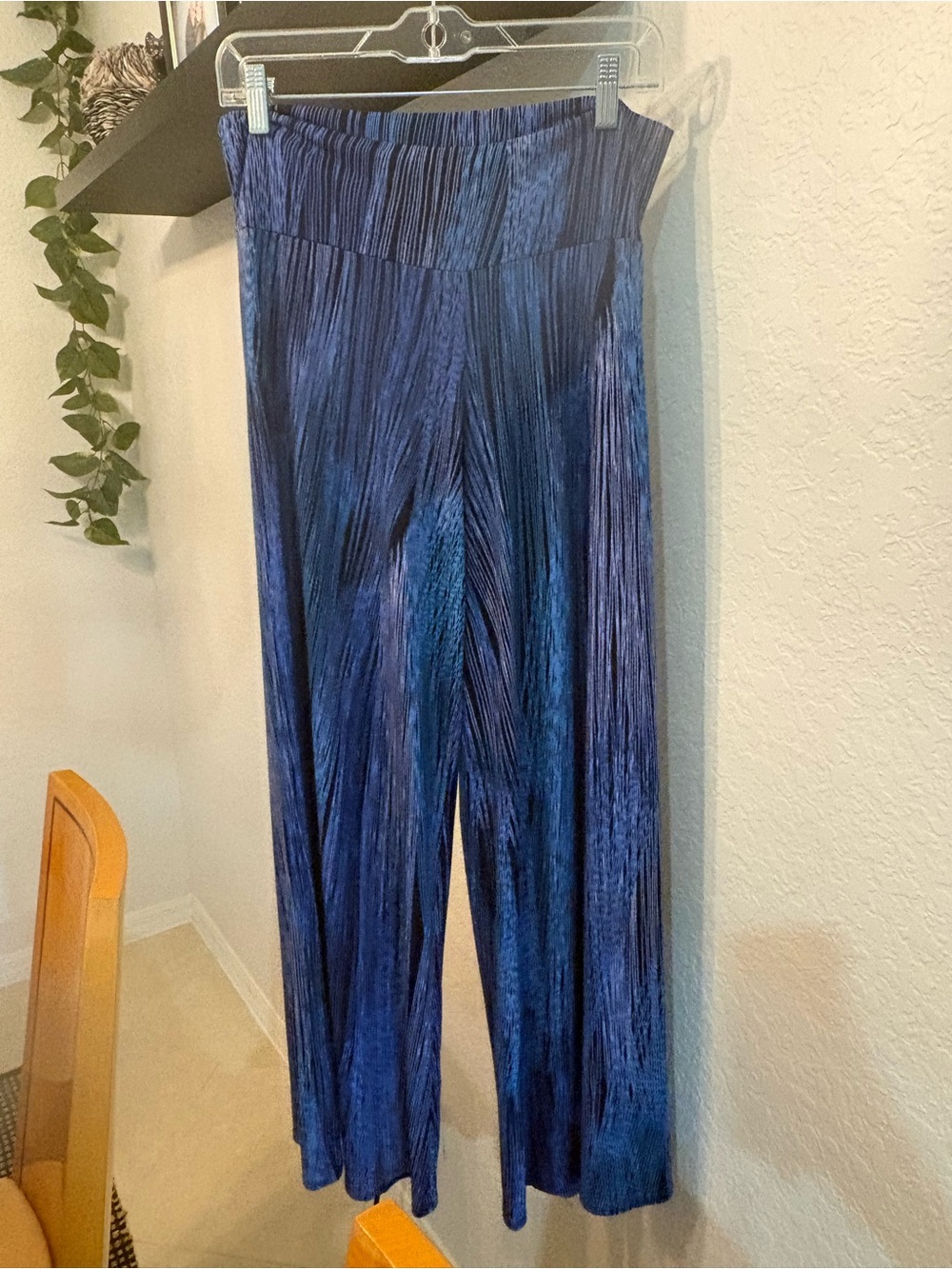 Clara Sun Woo Palazzo Pant - blue/black size Medium